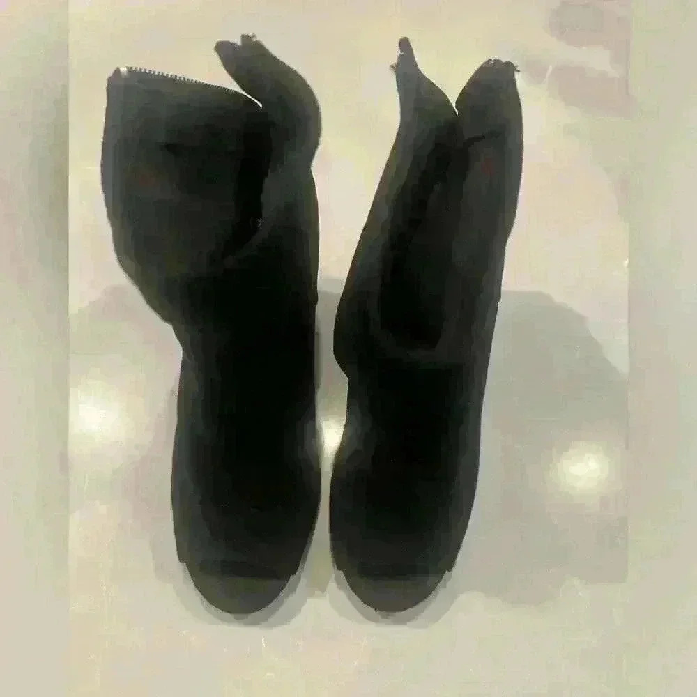 Open toe boots